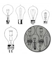 Maya Road Diecut Transparencies LIGHT BULBS